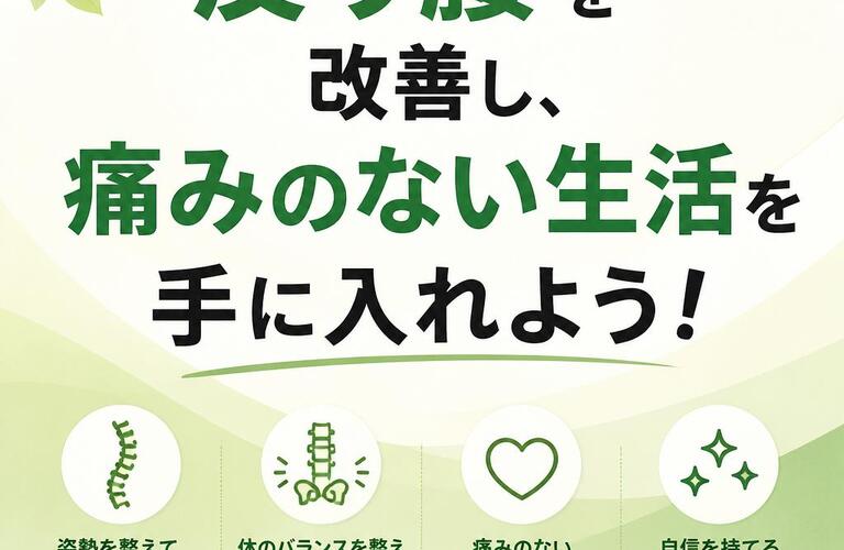 反り腰を改善し、痛みのない生活を手に入れよう！