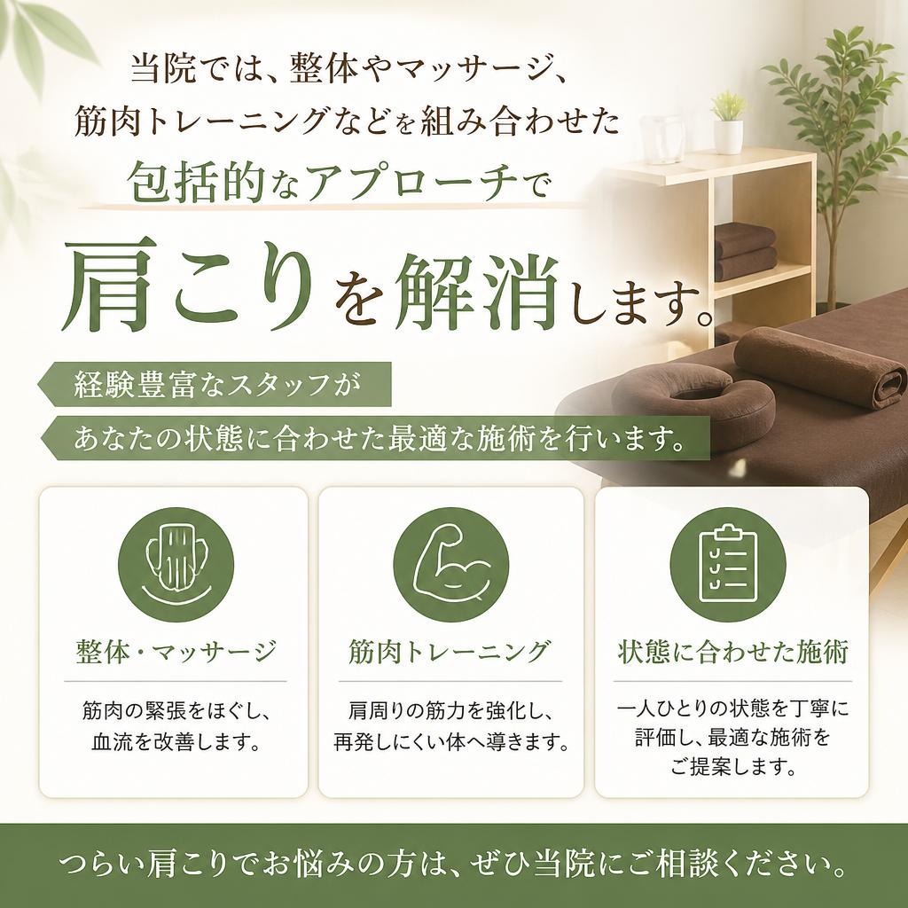 効果的な肩こり治療