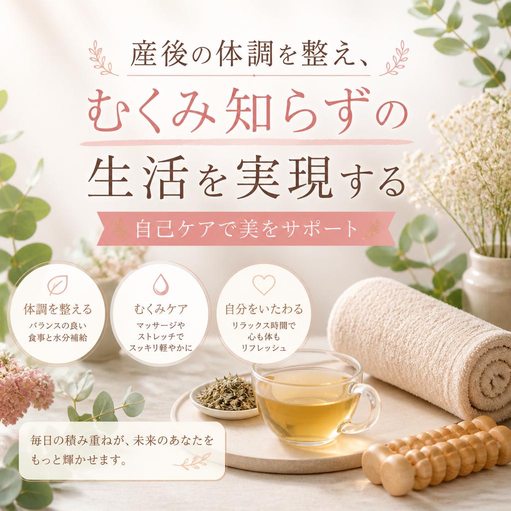 産後の体調を整え、むくみ知らずの生活を実現する - 自己ケアで美をサポート