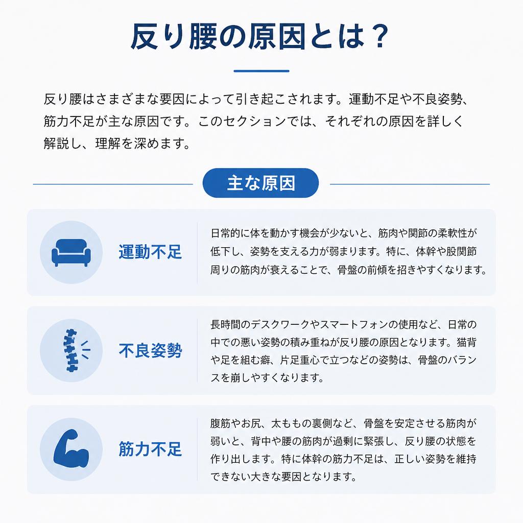 反り腰の原因とは？