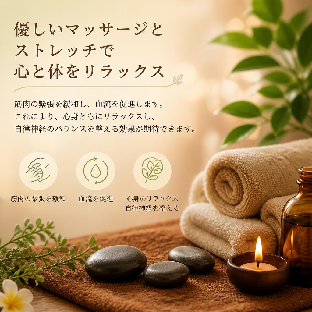 ストレッチとマッサージの効果