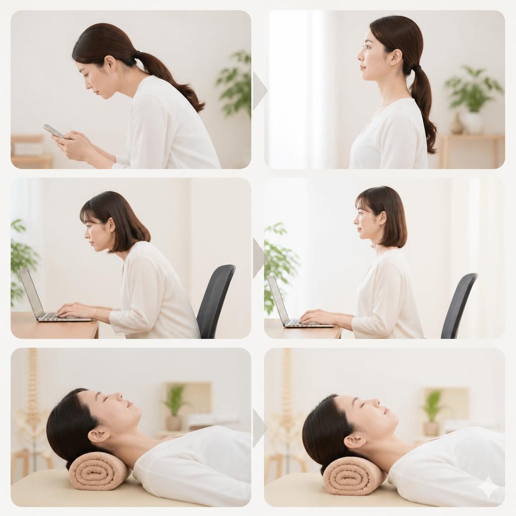 旭川でのストレートネック改善事例